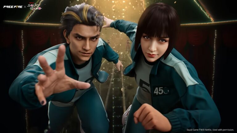 free fire x squid game russian roulette