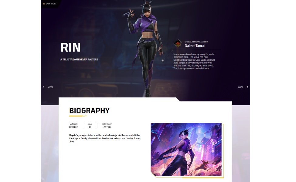 rin yagami free fire skills and abilities