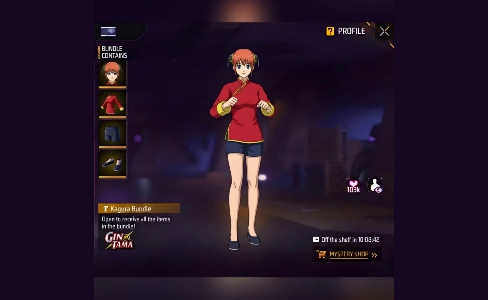 kagura skin in ff x gintama