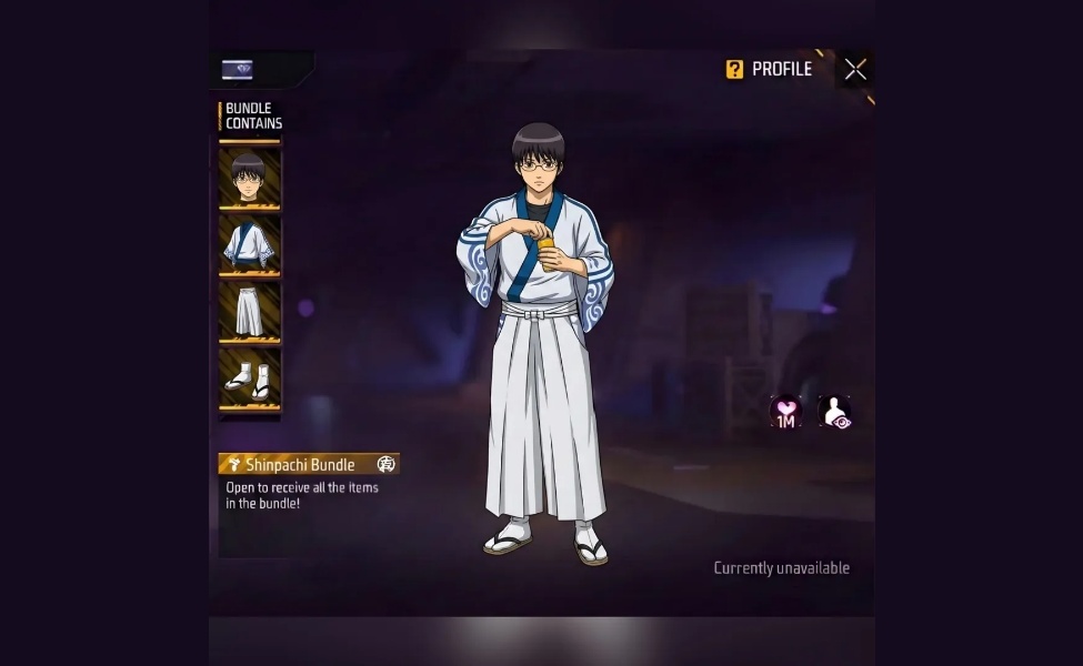 shinpachi shimura skin in ff x gintama