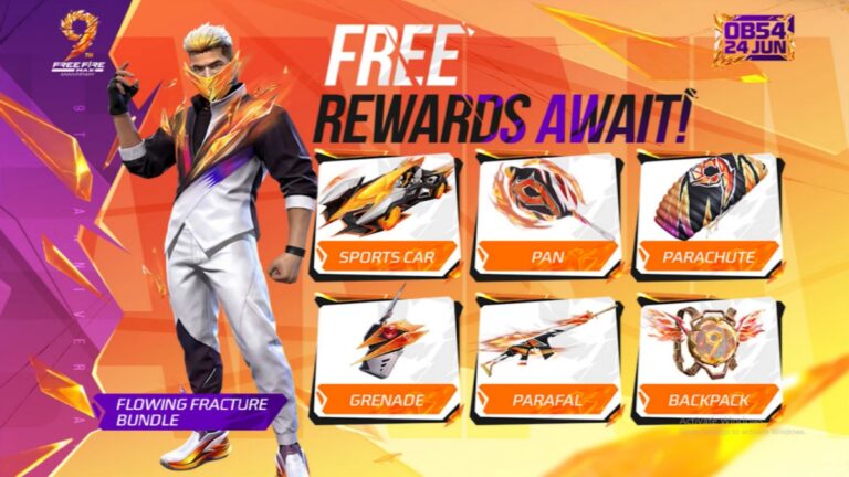 free fire 9th anniversary bundle