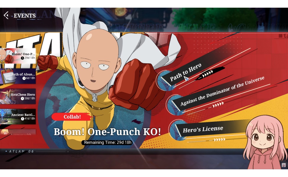 how to participate in crystal of atlan x one punch man