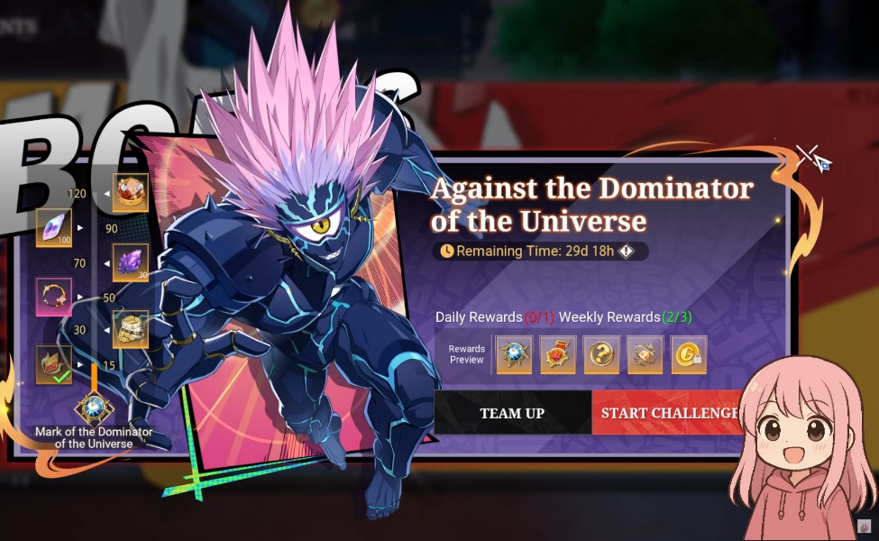 one punch man x crystal of atlan challenge