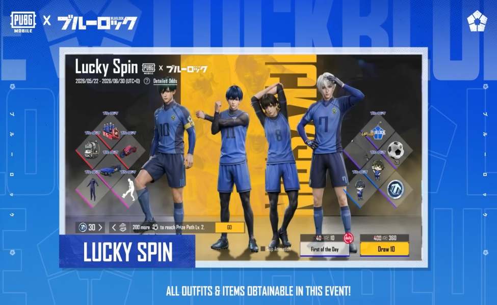 how much costs for pubg mobile x blue lock