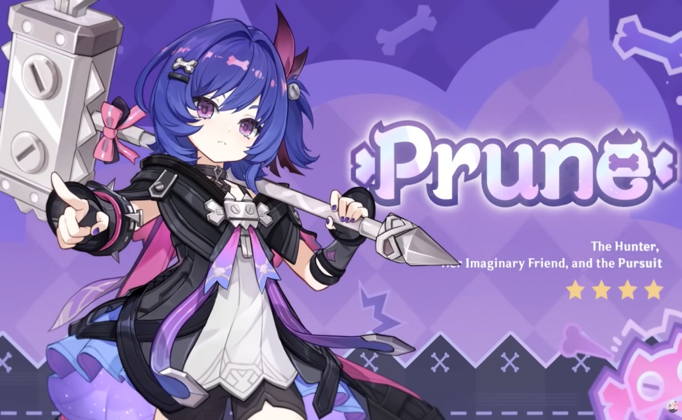 Prune character reveal screen in Genshin Impact Luna VII