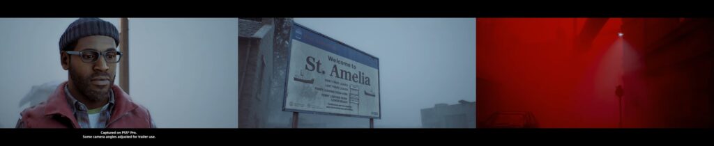 Silent Hill Townfall PS5 trailer showing St Amelia welcome sign