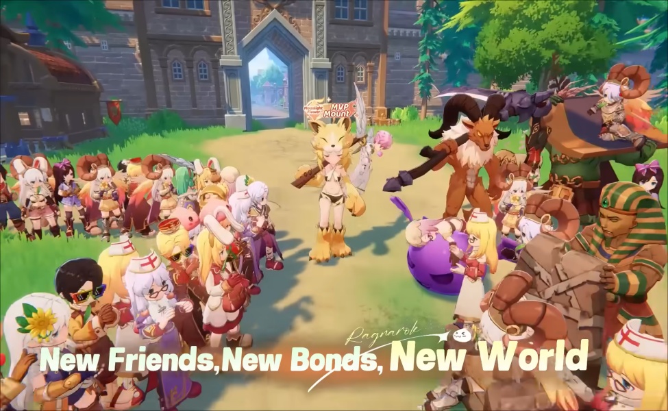 Ragnarok The New World social system with diverse characters gathering