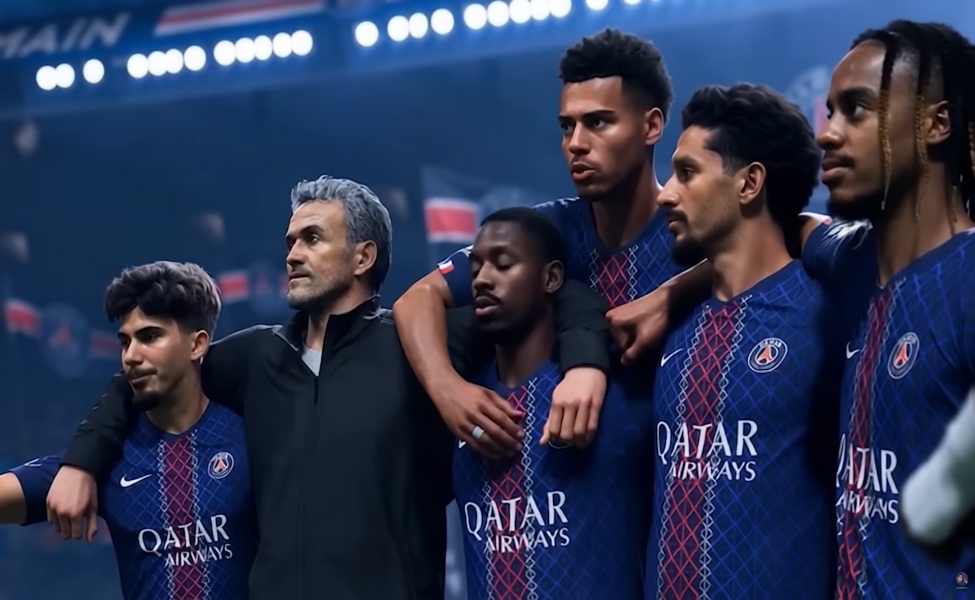 EA Sports FC 27 Ultimate Team PSG squad cinematic screenshot