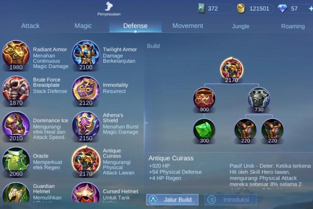 Item Defense ML : Gunakan Ini Biar Jadi Tak Terkalahkan