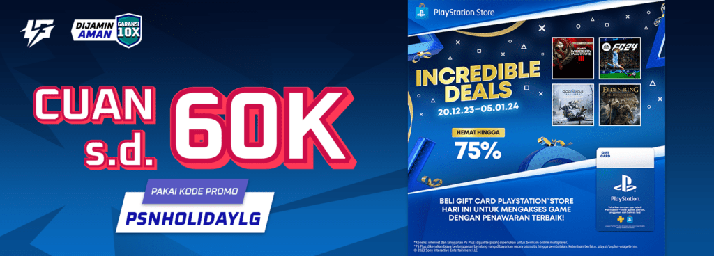 PSN Diskon Hingga 60 Ribu di Lapakgaming!