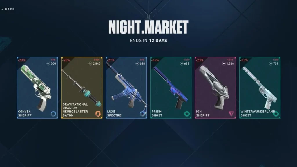 Jadwal night market valorant