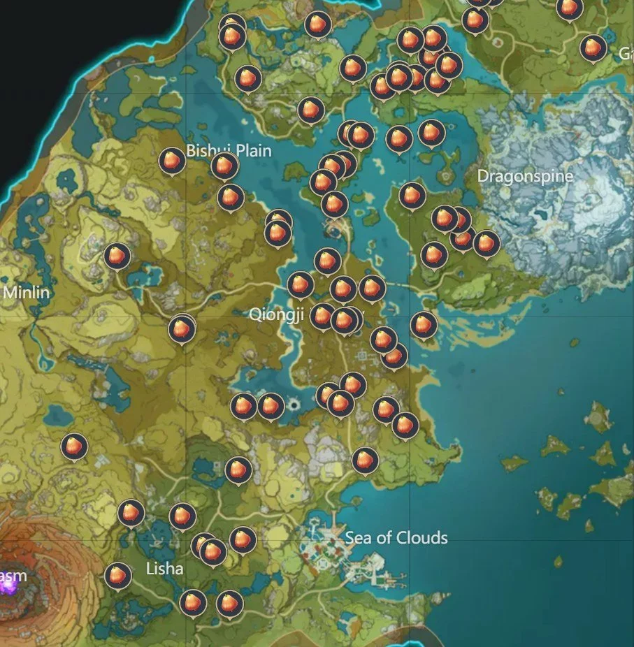 Lokasi dan Cara Farming Sunsettia Genshin Impact