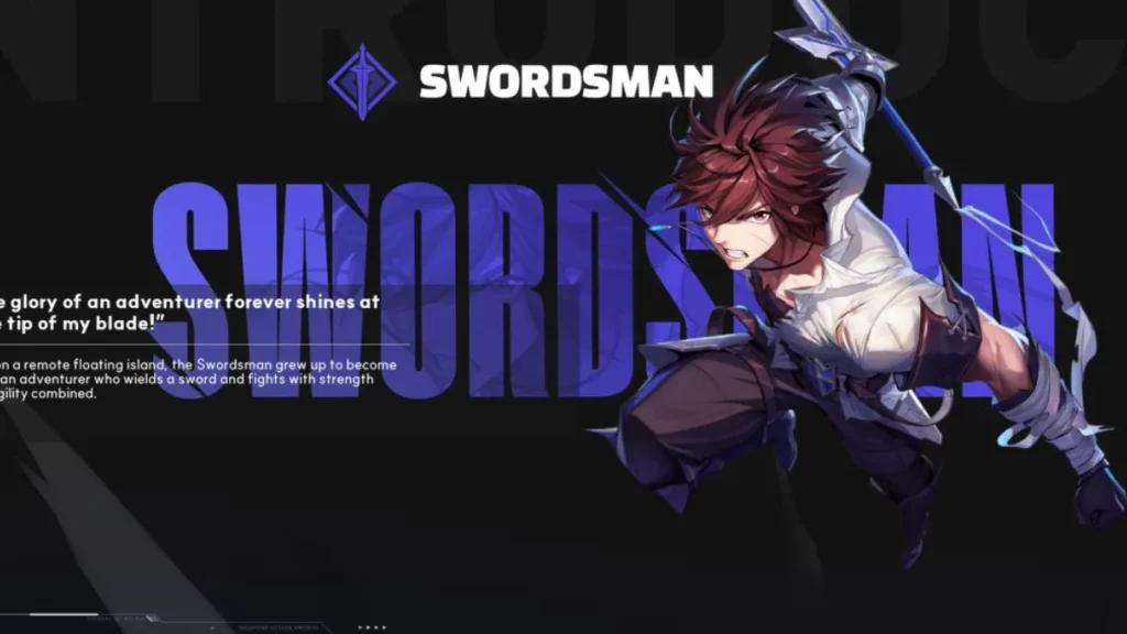 Karakter swordsman di crystal of atlan