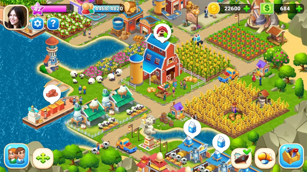 game farming and building android
