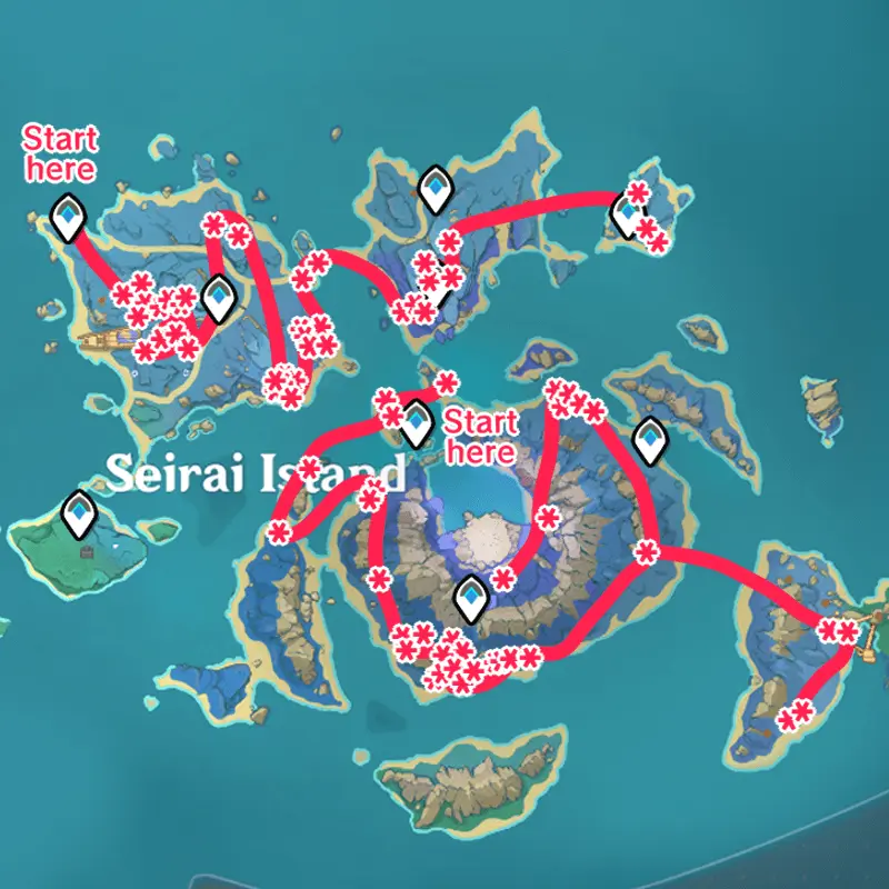 farming route genshin Naku Weed