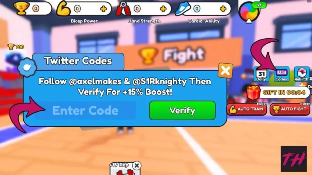 kode arm wrestle simulator roblox