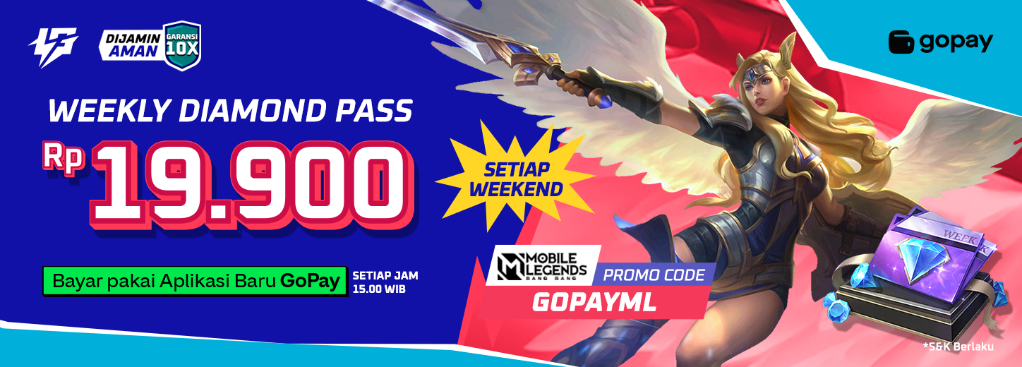 Tiap Weekend Weekly Diamond Pass MLBB cuma RP19,900 pakai Gopay! - Blog ...