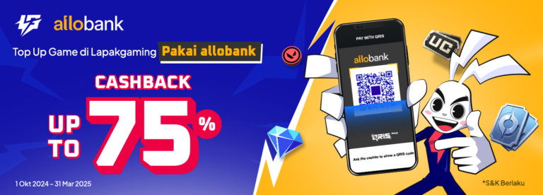 Nikmati Cashback Hingga 75% dengan Allo PayLater dan Allo Prime di Lapakgaming!