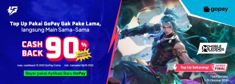 Dapatkan Diskon 90% untuk Top-Up di LapakGaming via GoPay App!