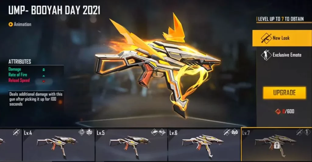SKin UMP BOOYAH! Day 2021