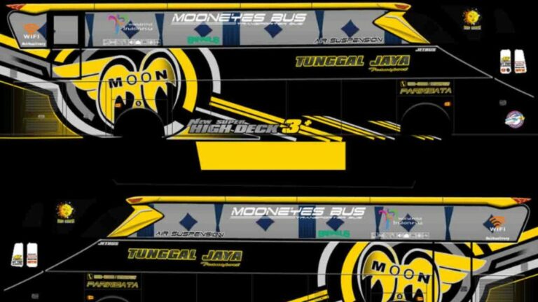 10 Link Download Livery BUSSID Tunggal Jaya Mooneyes Jernih Download Livery BUSSID Tunggal Jaya Mooneyes