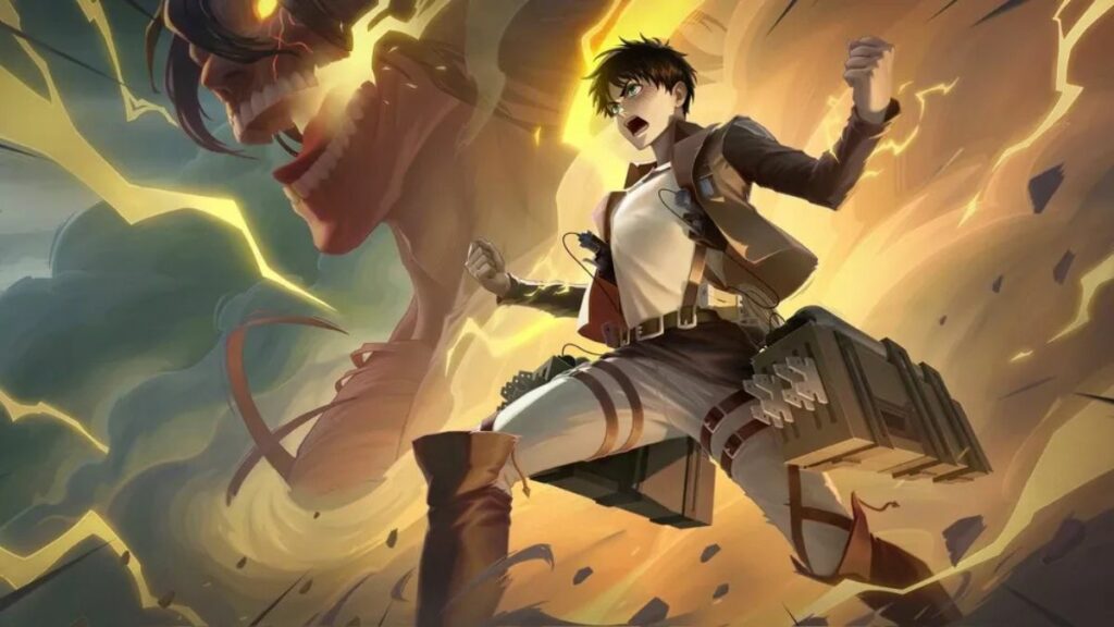 yin as eren yeager in mlbb x attack on titan 2025