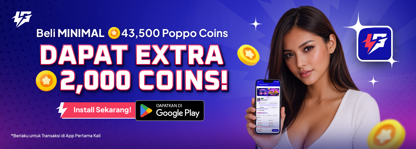 Cara Dapat Bonus Koin Poppo Live Gratis Terbaru 2026