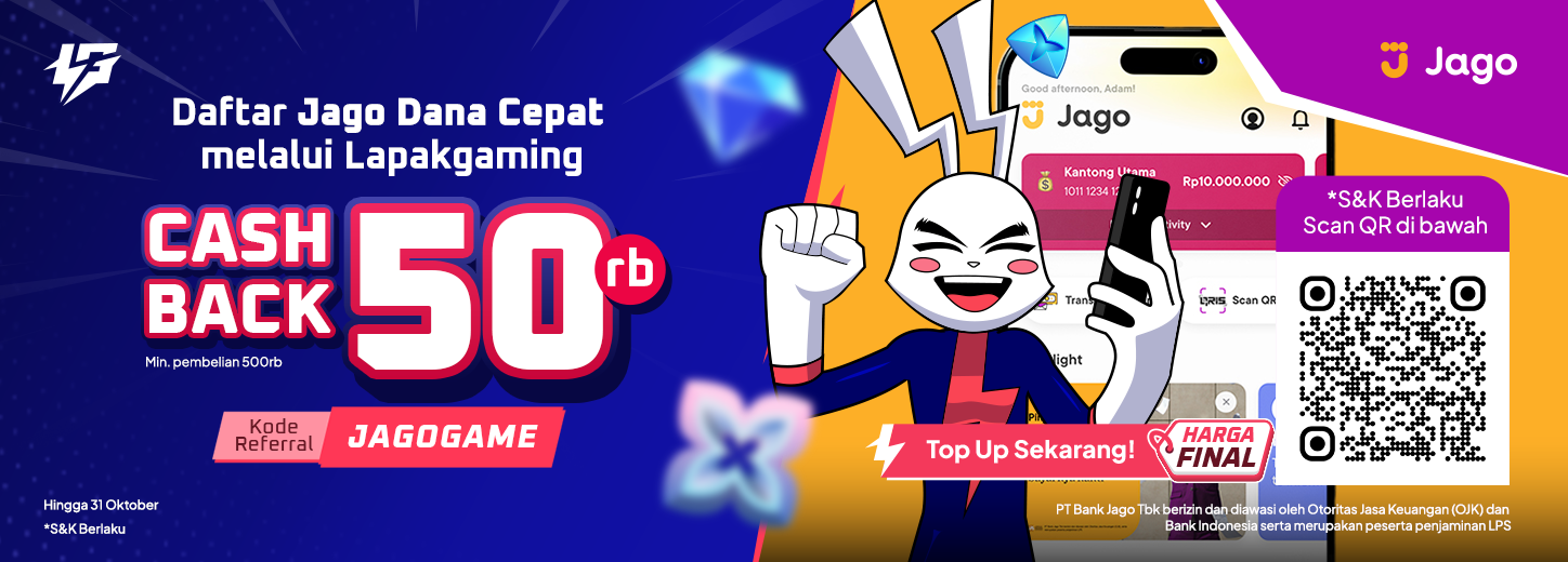 Top Up Pake Jago hemat 50ribu! - Blog Lapakgaming