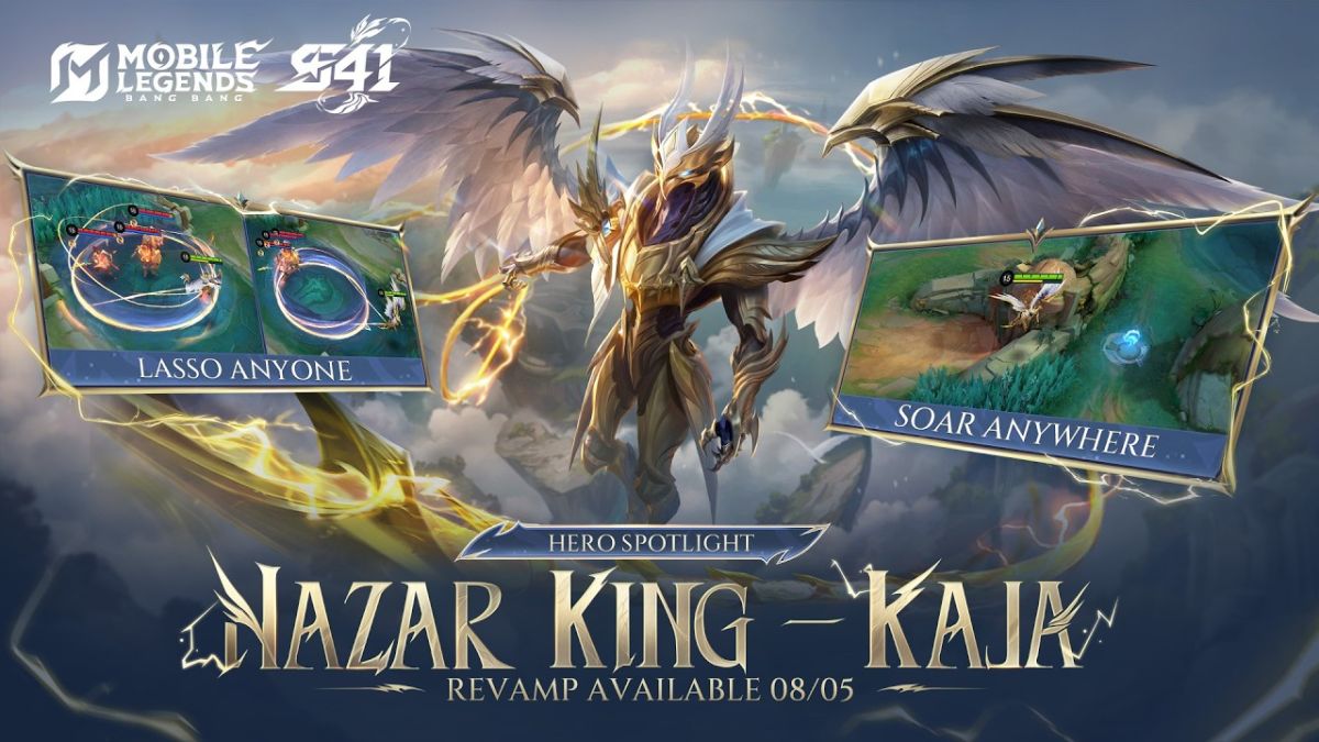 Kaja MLBB Revamp Resmi Hadir! Ini Perubahan Skill, Cara Kerja Soaring Wings, dan Jadwal Nazar King - Blog Lapakgaming