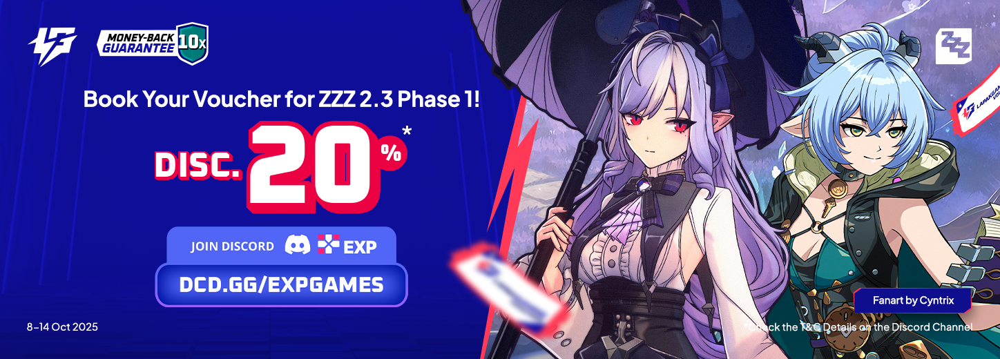 [MY SG TH VN] ZZZ Prebook Gacha Voucher 15 Oct Discord