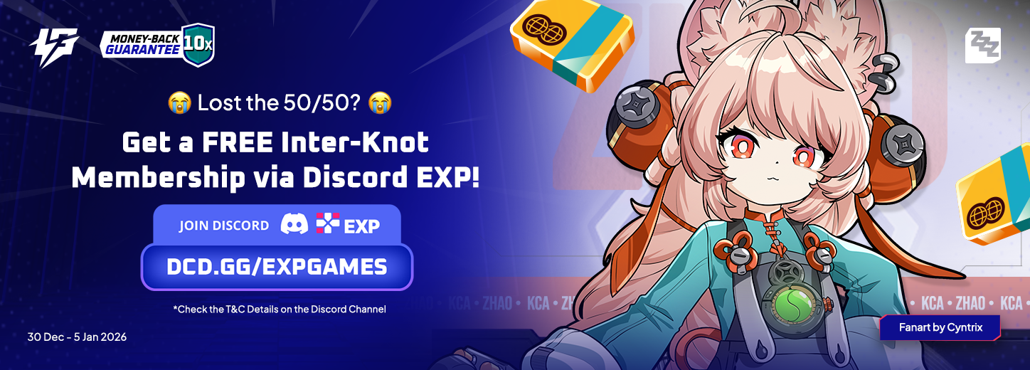 [SG] ZZZ Ye Shunguang Zhao Free Interknot Membership 50/50 Discord