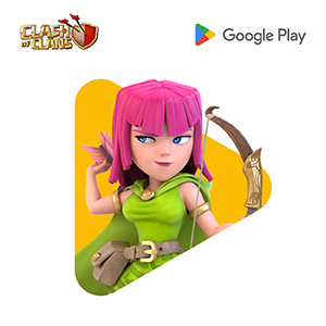 Clash of clans Powered by Google Play