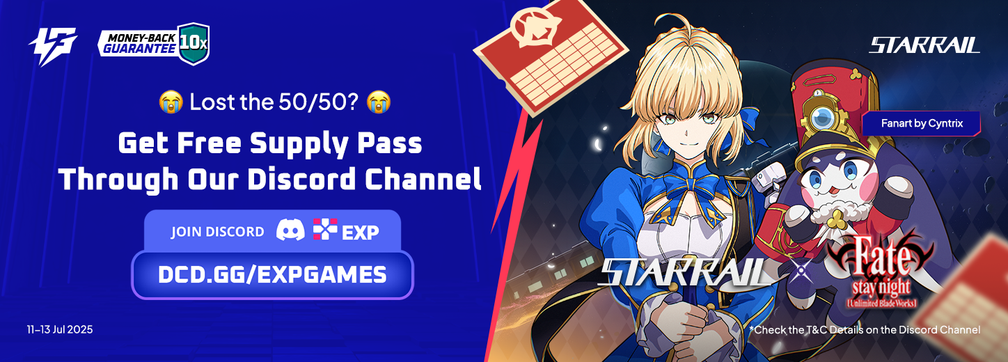 [MY PH SG TH VN] HSR Free Express Supply Pass 50/50 Discord